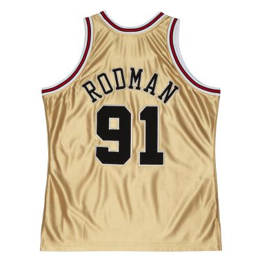 Dennis Rodman Chicago Bulls 97-98 Khaki Hardwood Classic Swingman
