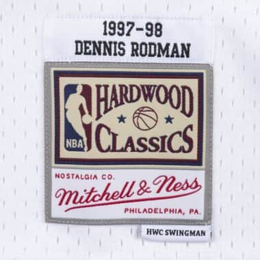 Women's Mitchell & Ness Dennis Rodman Black Chicago Bulls Hardwood Classics Swingman Jersey Size: Medium