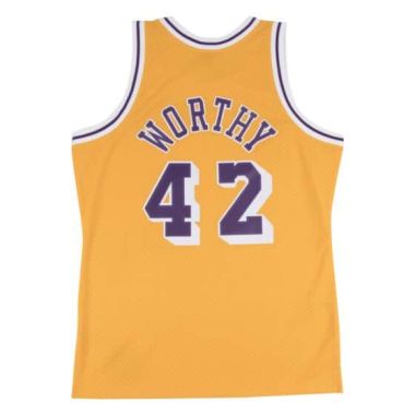 NBA Swingman Jersey Los Angeles Lakers James Worthy 1984-85