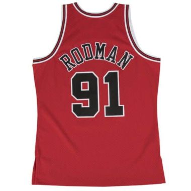 NBA Swingman Jersey Chicago Bulls Road Dennis Rodman 1997-98