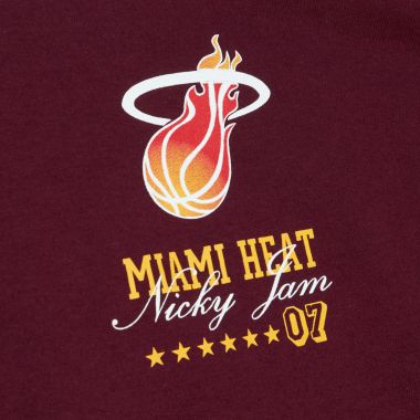 M&N x Nicky Jam Miami Heat Shirt