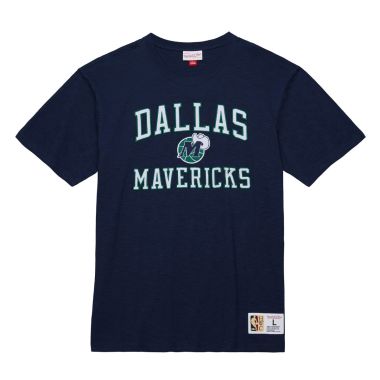 NBA Legendary Slub Short Sleeve T-shirt Tee Vintage Logo Dallas Mavericks