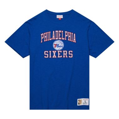 NBA Legendary Slub Short Sleeve T-shirt Tee Vintage Logo Philadelphia 76'ers