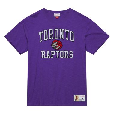 NBA Legendary Slub Short Sleeve T-shirt Tee Vintage Logo Toronto Raptors