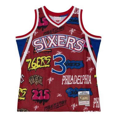 Mitchell Ness M&N Allen Iverson Authentic 76ers Sixers jersey 52 2xl xxl  96-97