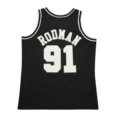 NBA Off Court Black/Cream Jersey Bulls 1997 Dennis Rodman