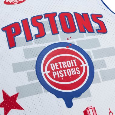 M&N x NBA x Tats Cru Jersey Detroit Pistons
