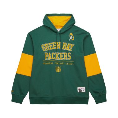 NFL Retro Fleece Hoodie Green Bay Packers