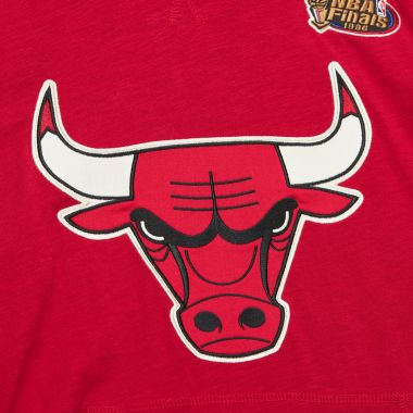 NBA Legendary Slub LS Hoodie Vintage Logo Bulls