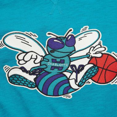 NBA Legendary Slub LS Hoodie Vintage Logo Hornets