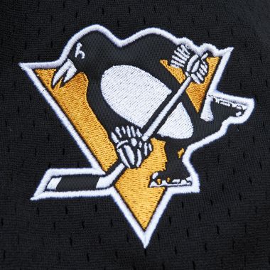 NHL On The Clock Mesh Button Front Current Logo Penguins