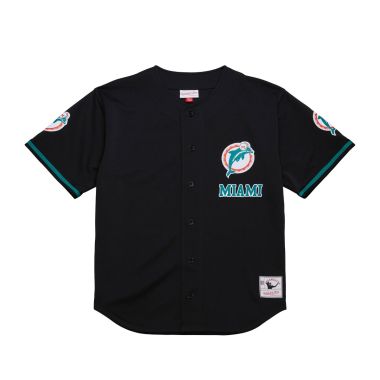 NFL Unisex Mesh Button Up Shirt Miami Dolphins