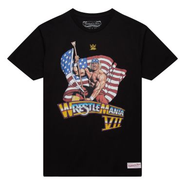 WWE Legends Wrestlemania VII Hulk Hogan Black T-Shirt