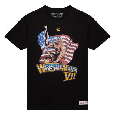 WWE Legends Wrestemania VII Hulk Hogan Black T-Shirt