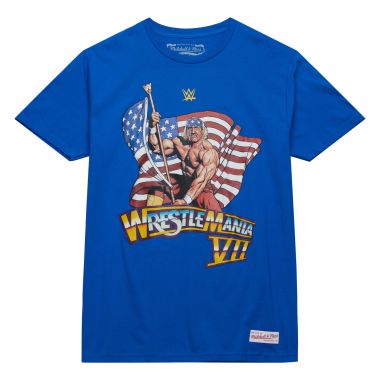 WWE Legends Wrestemania VII Hulk Hogan Blue T-Shirt