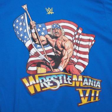 WWE Legends Wrestemania VII Hulk Hogan Blue T-Shirt