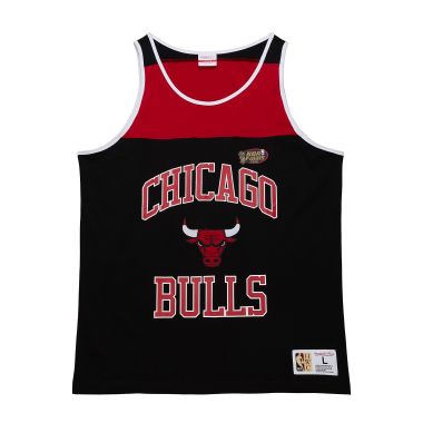 NBA Heritage Colour Blocked Tank Top Chicago Bulls
