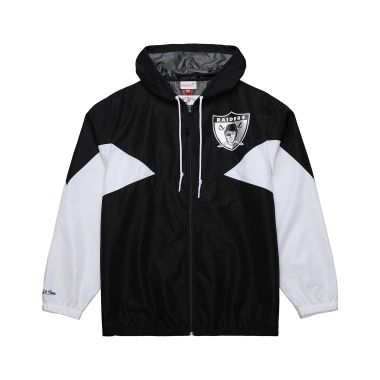 NFL Ultimate Lightweight Windbreaker Jacket Vintage Logo Oakland Raiders