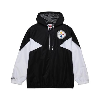 NFL Ultimate Lightweight Windbreaker Jacket Vintage Logo Pittsburgh Steelers