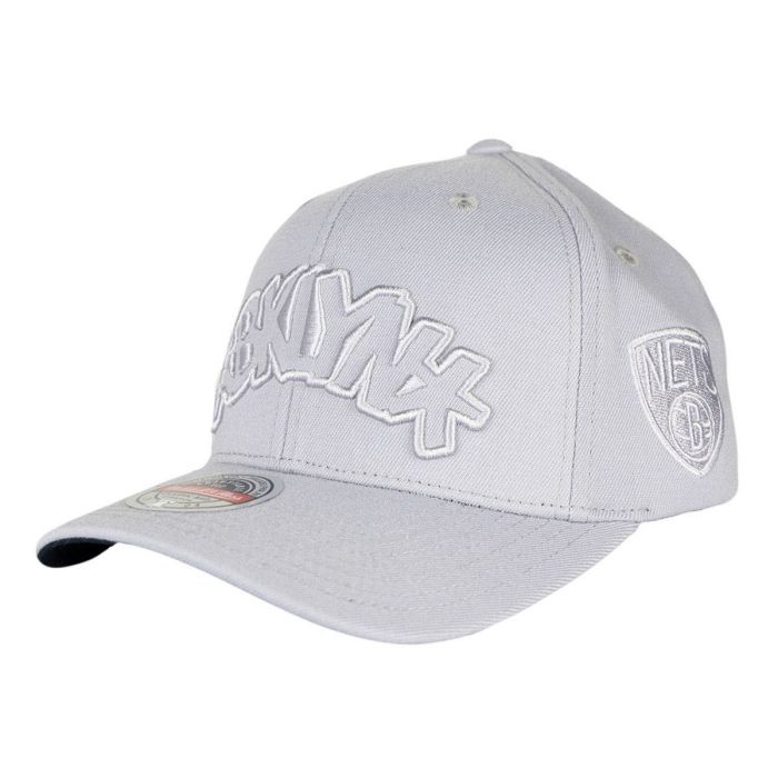 NBA Cool Grey Snapback Cap Brooklyn Nets 