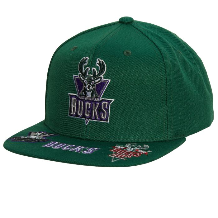 NBA Front Face Snapback HWC Bucks