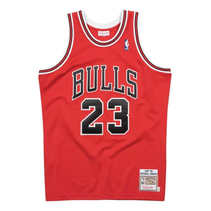 Authentic Jersey Chicago Bulls Road 1997-98 Michael Jordan