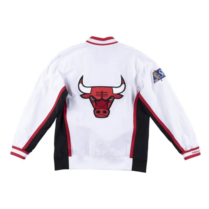 NBA Authentic Warm Up Jacket Chicago Bulls White 1996-97