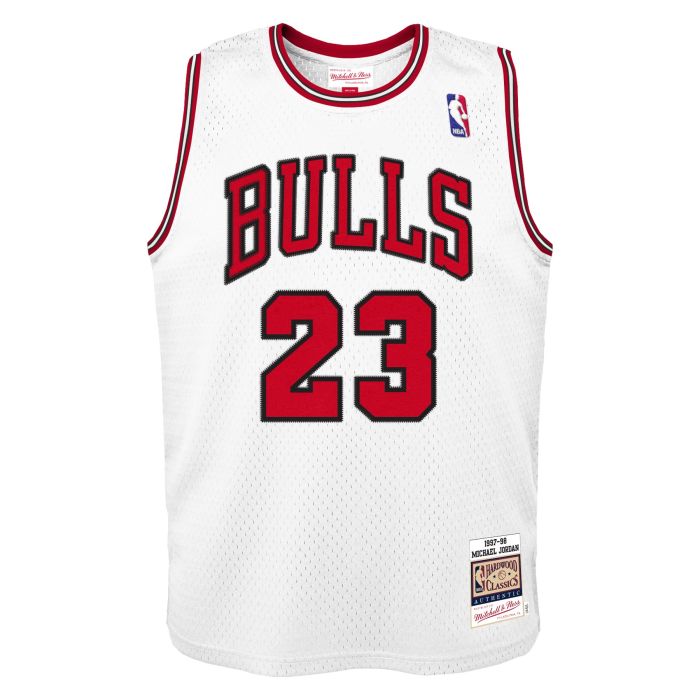 NBA Youth Authentic Jersey Chicago Bulls Micheal Jordan White