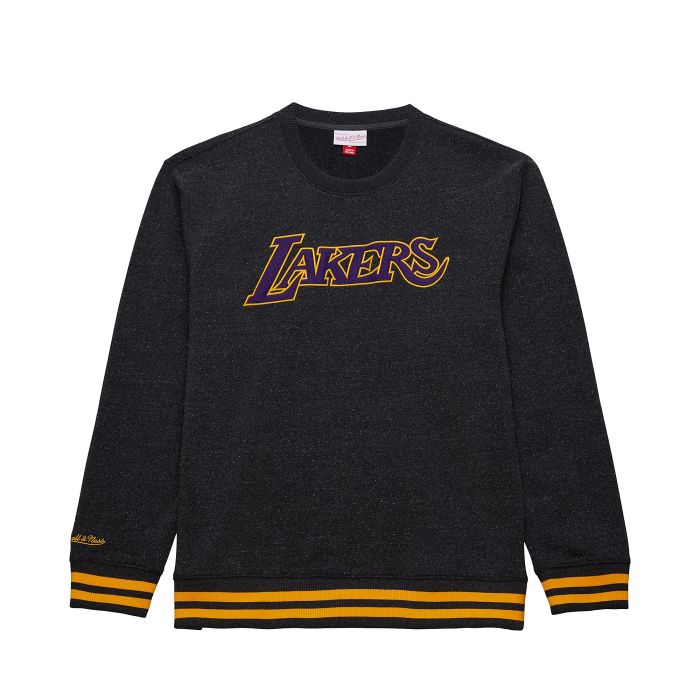 NBA Snow Washed Fleece Crew Neck Sweatshirt Los Angeles Lakers