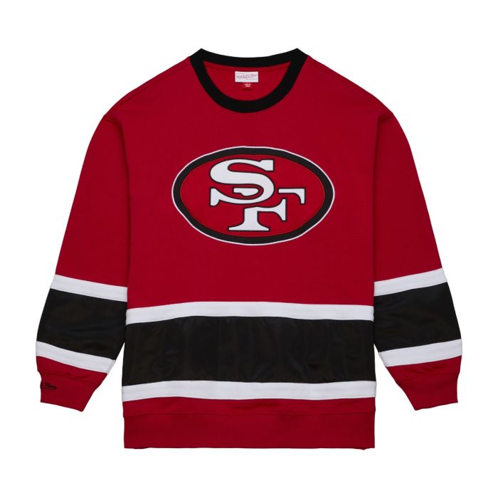 NFL Satin Insert Fleece Crew San Francisco 49ers