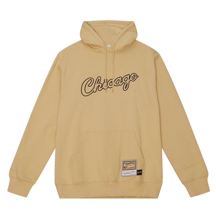 NBA Khaki Black Hoodie Bulls