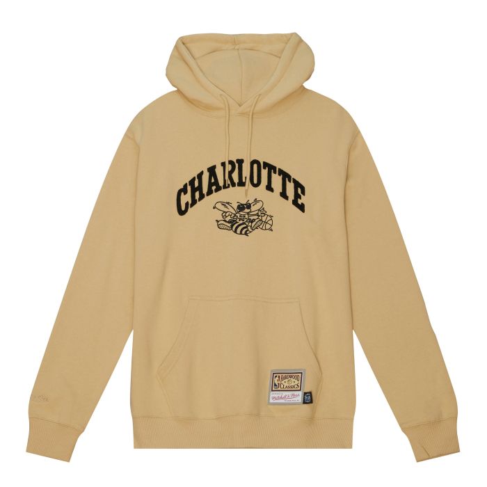 Khaki Black Hoodie Charlotte Hornets