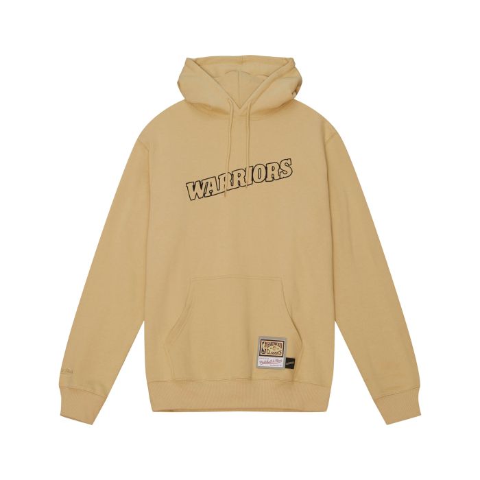 NBA Khaki Black Hoodie Warriors