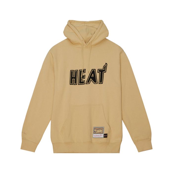 NBA Khaki Black Hoodie Heat