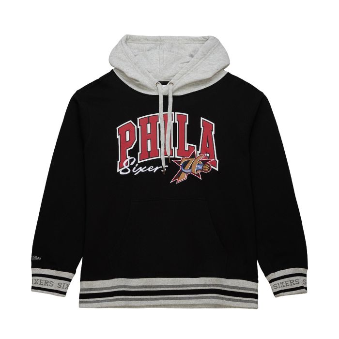 NBA Premium Fleece Hoodie Vintage Logo Philadelphia 76ers