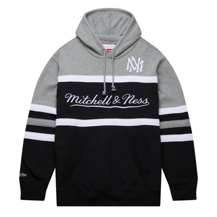 Mitchell & Ness Head Coach Hoodie Black Grey