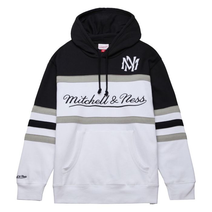 Mitchell & Ness Head Coach Hoodie White Black