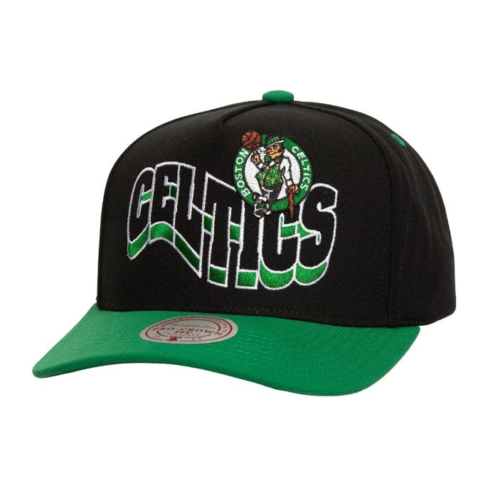 NBA Wavy Pro Snapback Cap Boston Celtics