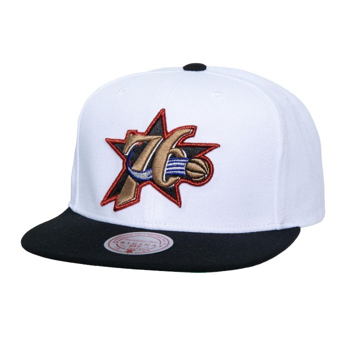 NBA Logo Shine Snapback Cap Philadelphia 76ers