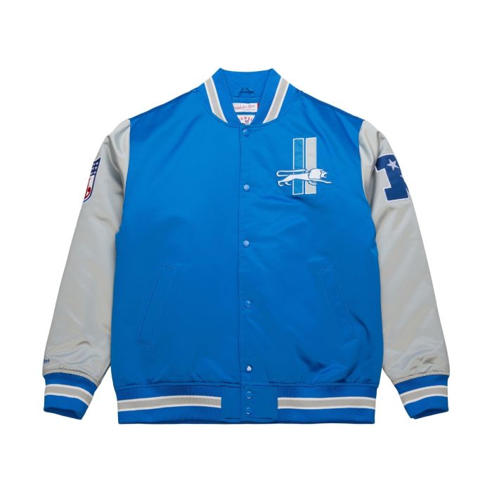 NFL Primetime Heavyweight Satin Jacket Detroit Lions