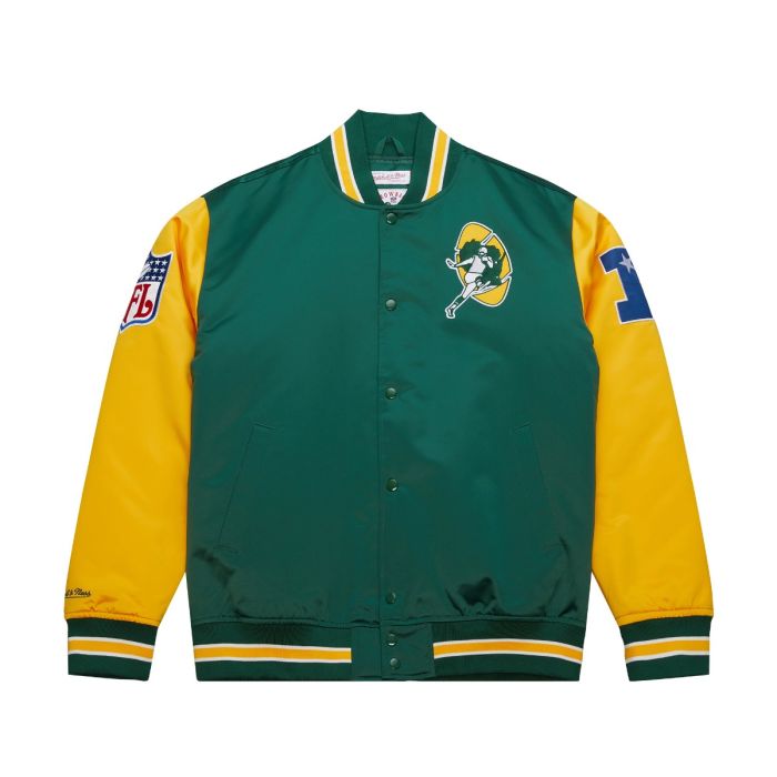 NFL Primetime Heavyweight Satin Jacket Green Bay Packers