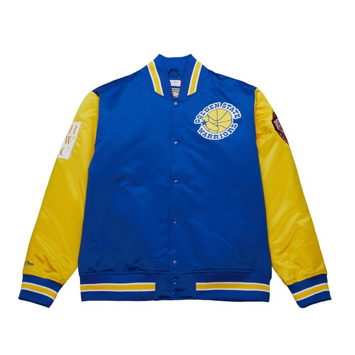 NBA Primetime Heavyweight Satin Jacket Golden State Warriors