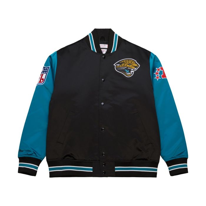 NFL Primetime Heavyweight Satin Jacket Jacksonville Jaguars