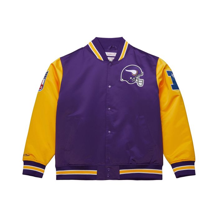 NFL Primetime Heavyweight Satin Jacket Minnesota Vikings