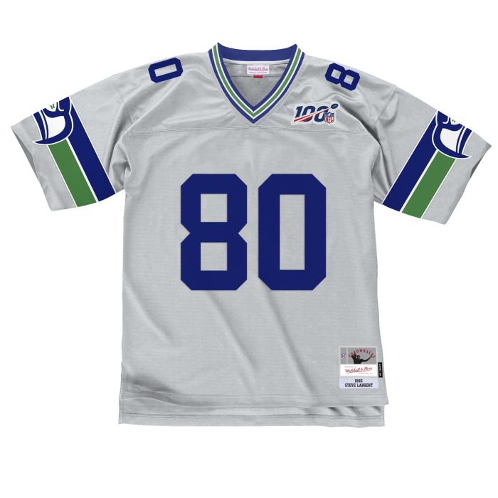 NFL Legacy Jersey Seattle Seahawks Steve Largent 1985 Silver