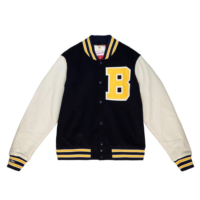 M&N x Bel-Air Varsity Jacket Black White