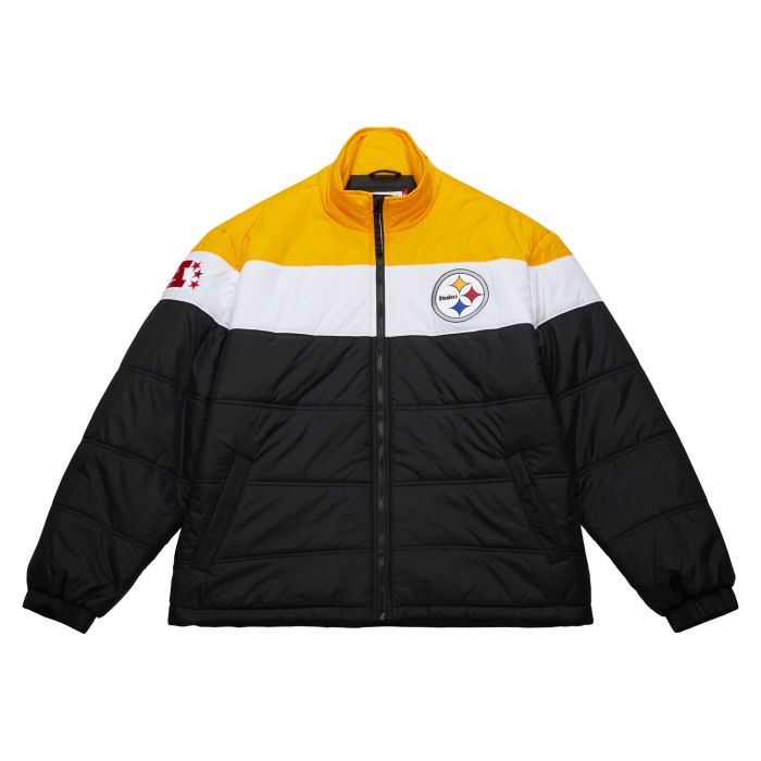 NFL In The Clutch Puffer Jacket Vintage Logo Steelers