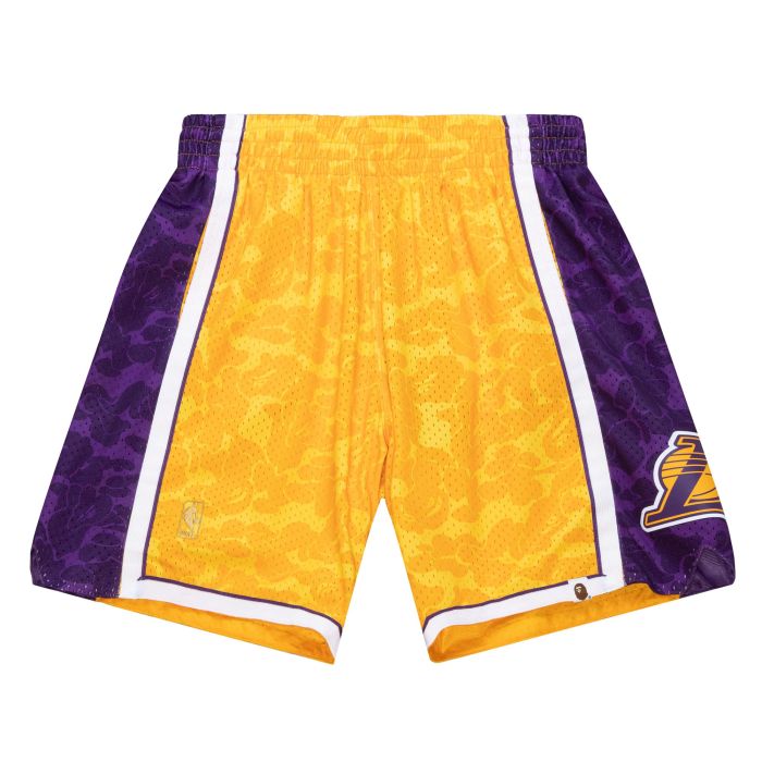 M&N x Bape Los Angeles Lakers Shorts