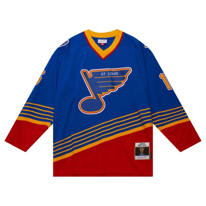 Blue Line Brett Hull St. Louis Blues 1995 Jersey