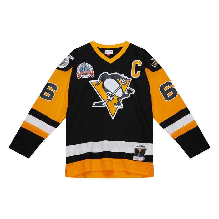 Blue Line Mario Lemieux Pittsburgh Penguins 1991 Jersey